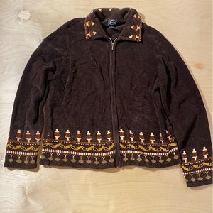 Designers Studio Originals Zip Up Sweater XL (FP)